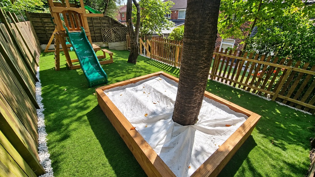 A family garden in Failsworth
