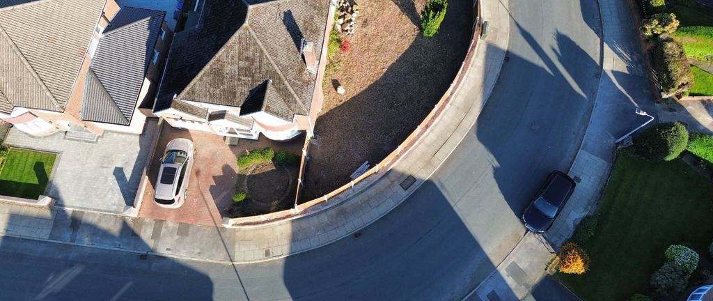 Aerial view of the Unsworth garden